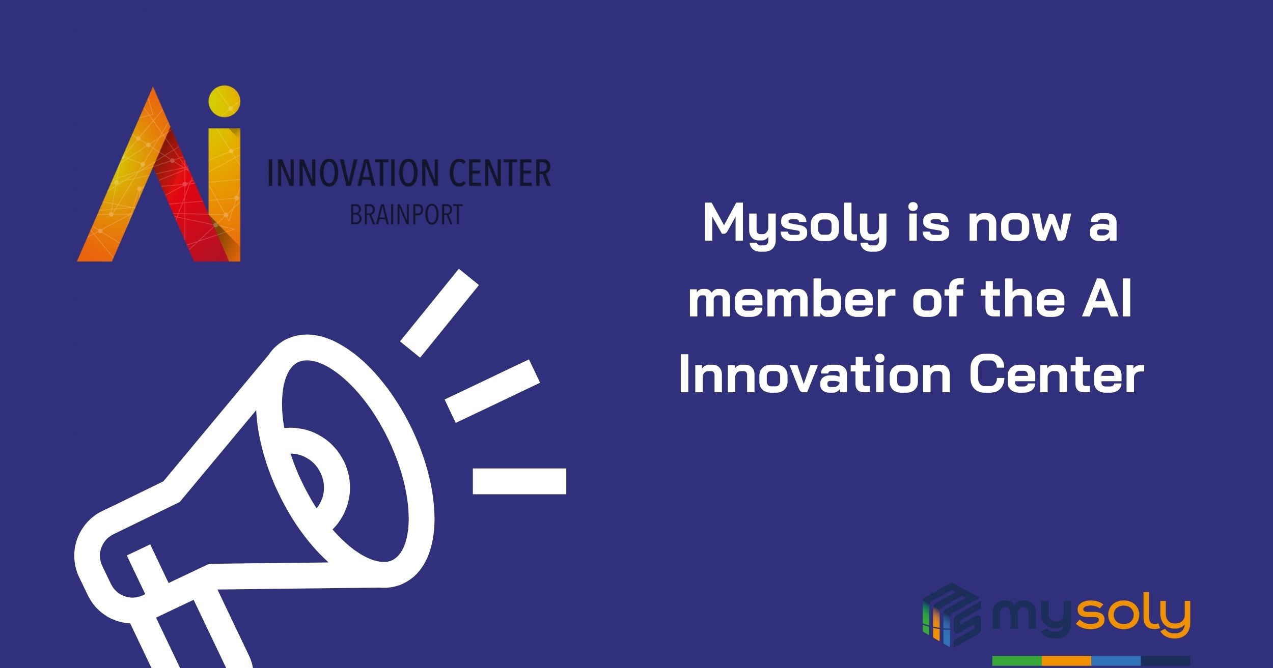 Mysoly is now a member of the AI Innovation Center